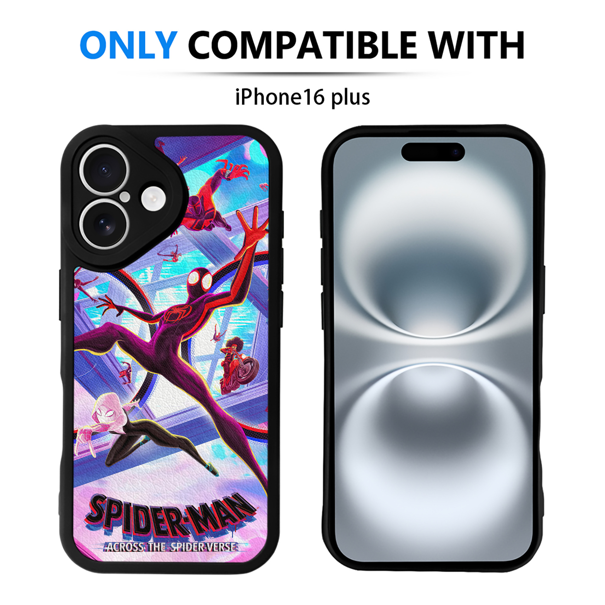 （画像用） Spider Man スパイダーマン 【iPhone 16シリーズ対応】シリコンスマホケース（レザー調） 材質：シリコン